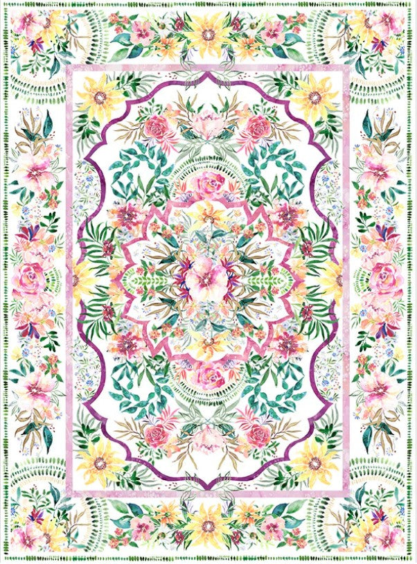 Eufloria Floral Rainbow Panel | Moda