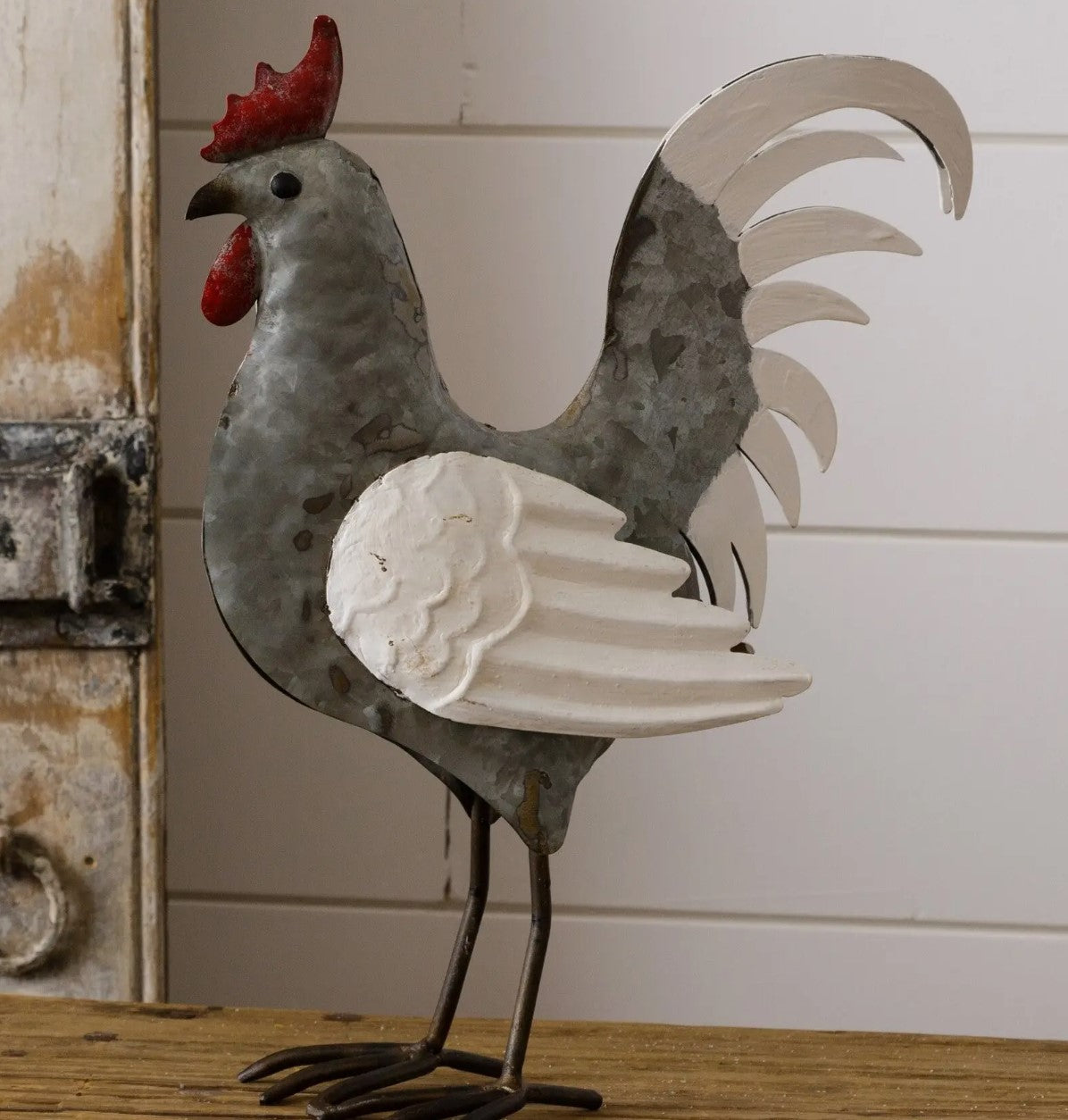 Galvanized Rooster