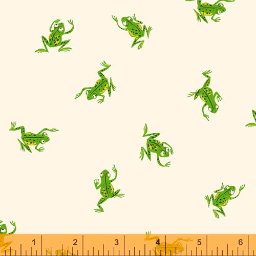 Frogs White | Heather Ross for Windham Fabric