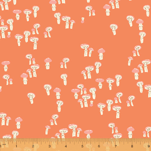 Mushrooms Red Orange | Heather Ross for Windham Fabric