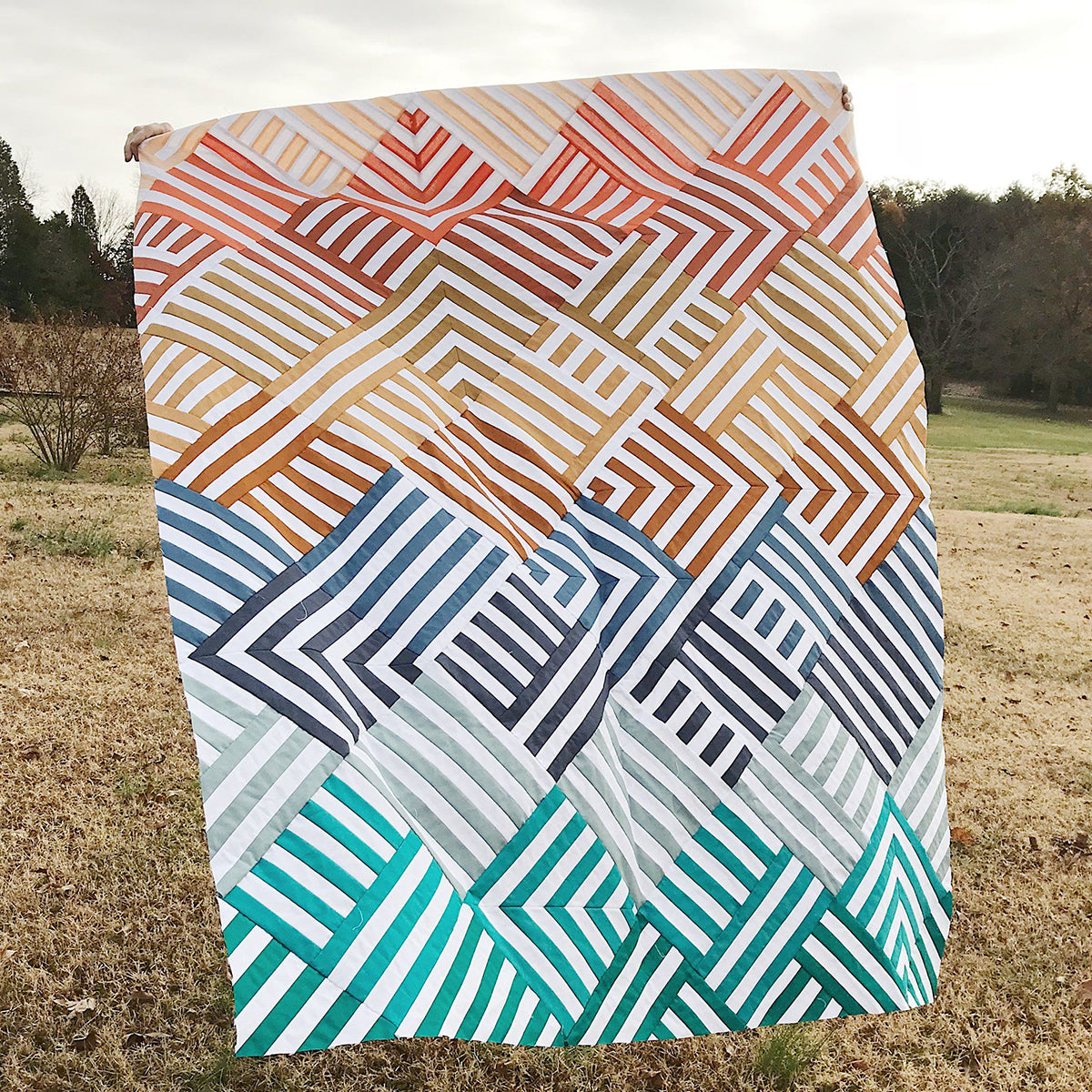 Interwoven Quilt PAPER Pattern by Lo & Behold Stitchery