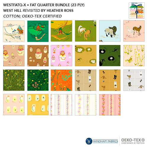 West Hill FQ Bundle | Heather Ross for Windham Fabric